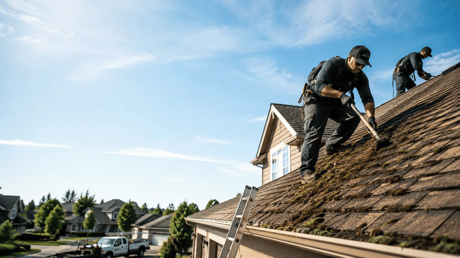 Roof Moss Removal in Akron, PA near me